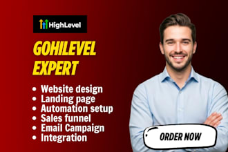 gohighlevel website design, gohighlevel sales funnel, gohighlevel expert