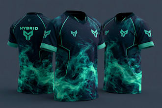 create basketball and cricket jersey design