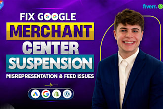 fix google merchant centre, suspension, misrepresentation and shopping ads