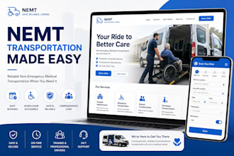 build nemt website, medical transportation booking, wheelchair transport site