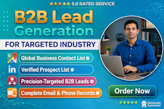 do b2b lead generation, GEO targeted, linkedin outreach, prospects list creation