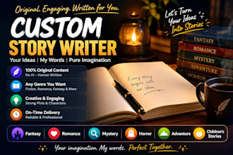 write an original custom story in any genre