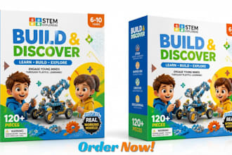 design creative educational toy box and packaging design