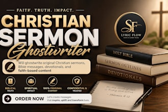 ghostwrite original christian sermons biblemessage devotional faith base content