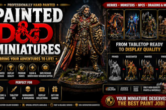 sculpt your dnd character as a custom miniature stl file