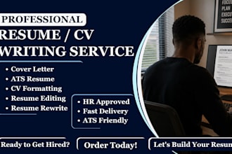 write ats resume, resume rewrite, cover letter and CV