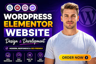 design or redesign wordpress elementor pro website and install elementor website