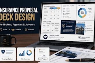 design insurance proposal deck for brokers to win clients
