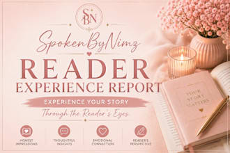 beta read your novel and deliver a reader experience report