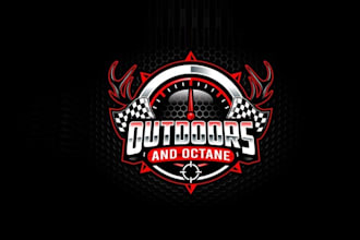 design an outdoor racing and hunting logo