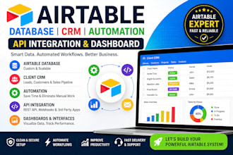 airtable database client CRM automation API dashboard