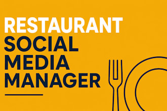 be your restaurant or cafe social media manager on instagram and facebook