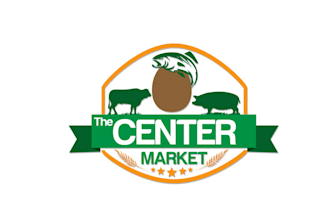 design custom organic fresh farmers market logo