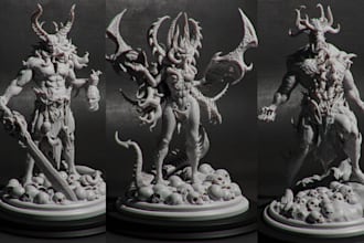 sculpt 3d tbletop miniatures 3d warharmmer collectible figure 3d printable file