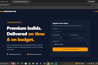 build a responsive landing page with automated lead tracking