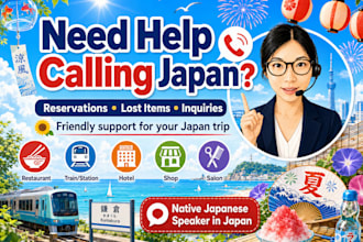 make japanese calls and inquiries for your japan trip