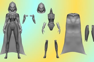 design articulated action figure bjd joint custom stl toy model for 3d printing