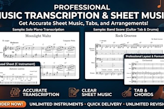 arrange professional satb audio to piano violin orchestral sheet music score