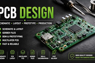 pcb design, pcb layout, circuit design, schematics, multilayer pcb, esp32, iot