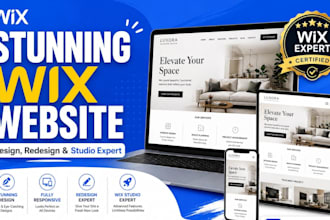 design or redesign wix website, wix studio website expert