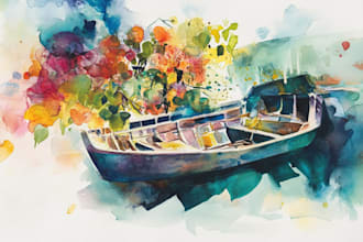 do a watercolor illustration