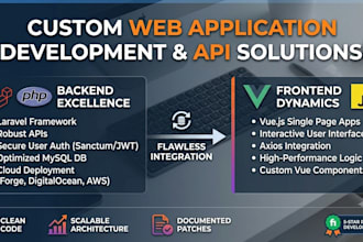 build laravel and vuejs  project and make API authentication