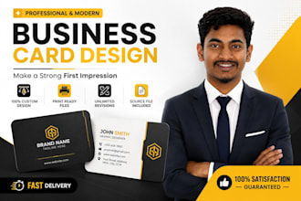 design a modern business card and stationery