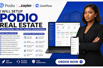 setup podio real estate podio automation podio crm globiflow zapier integration