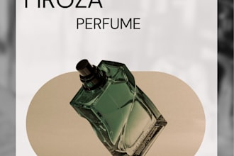 design luxury perfume logo and elegant label for your brand