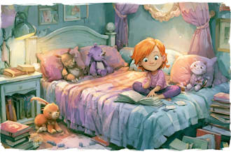 design children story book, child book illustration, picture