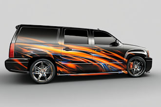 professional van wrap, vehicle wrap, car wrap design
