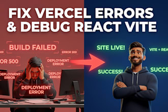 fix vercel deployment errors and debug react vite applications