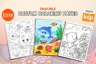 create custom printable coloring pages for kids and adults