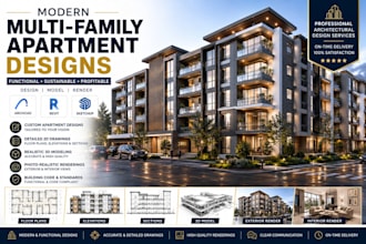 create modern multi family apartment designs using archicad revit sketchup