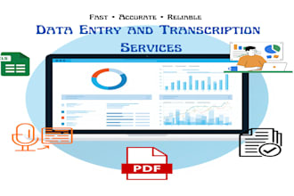 do accurate data entry and transcription work
