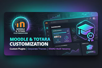 develop custom moodle plugins, totara themes, and lms solutions