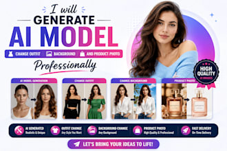 generate realistic ai models, swap outfits, background and enhance photos