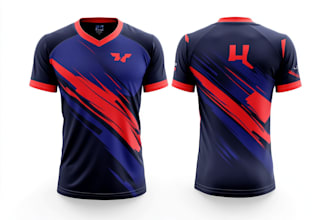 design custom sports and esports jersey sublimation design