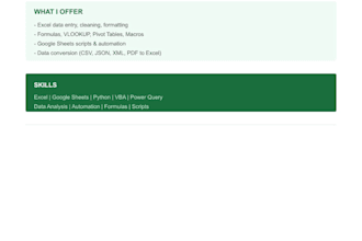 process, clean, format your excel data with formulas and automation