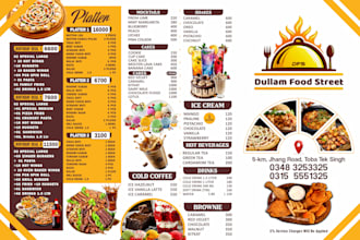 make modern, luxury,  restaurant , fast food , café menu and price list design