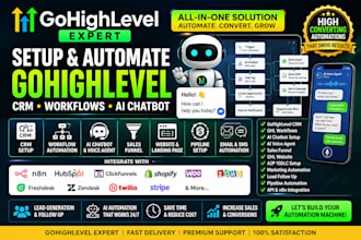 build gohighlevel saas CRM, workflows and ai chatbot