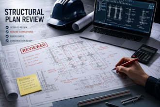 review structural plans, redline structural drawings, fix construction errors