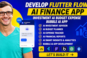 develop flutter flow ai finance app investment ai budget expense bubble ai app