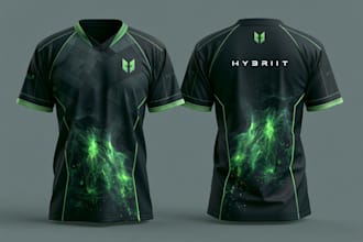 design cool motocross racing shirt or jersey for sublimation