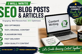 write seo blog posts,articles and website content