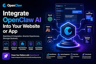 integrate openclaw ai into your website or app