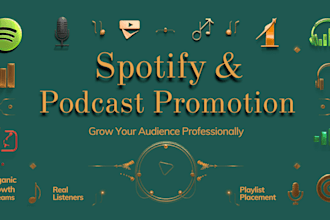 promote your music and podcast on spotify professionally