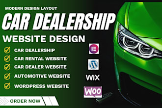 build car dealership website automotive car rental car listing wordpress website