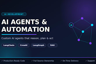 develop ai agents and automation workflows using langchain and crewai