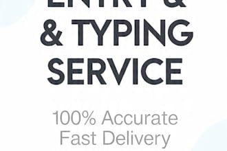 do accurate data entry100 present without any mistake